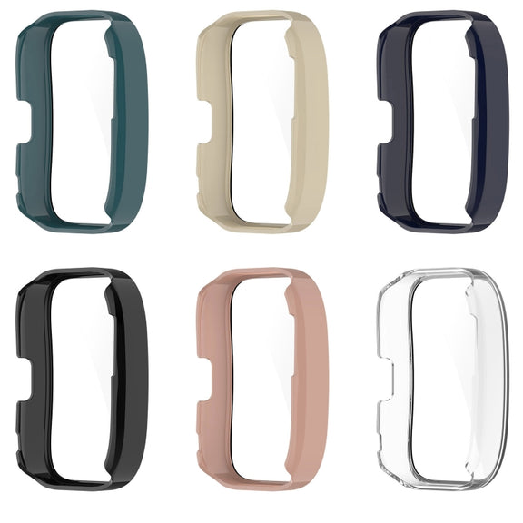 For Amazfit Bip 5 Tempered Film Integrated PC Watch Protective Case(Green)