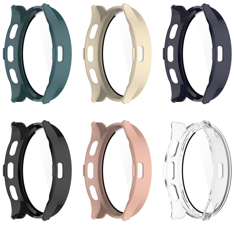 For Garmin Venu 3 PC + Tempered Film Integrated Watch Protective Case(Transparent)