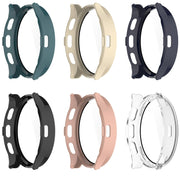 For Garmin Venu 3 PC + Tempered Film Integrated Watch Protective Case(Pink)