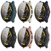 For Garmin Venu 3S PC + Tempered Film Integrated Watch Protective Case(Pink)