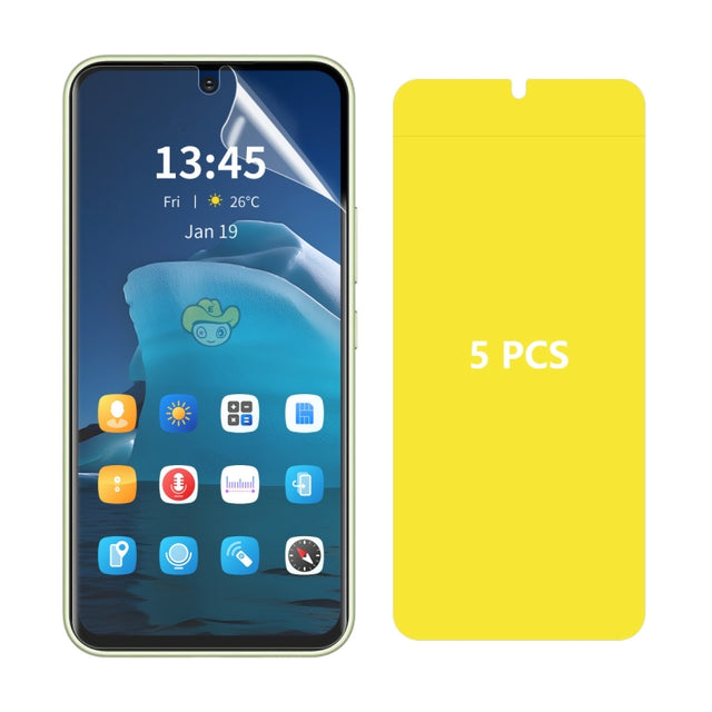 For Huawei Pura 70 5pcs ENKAY Hat-Prince Full Glue Soft Explosion-proof Hydrogel Film