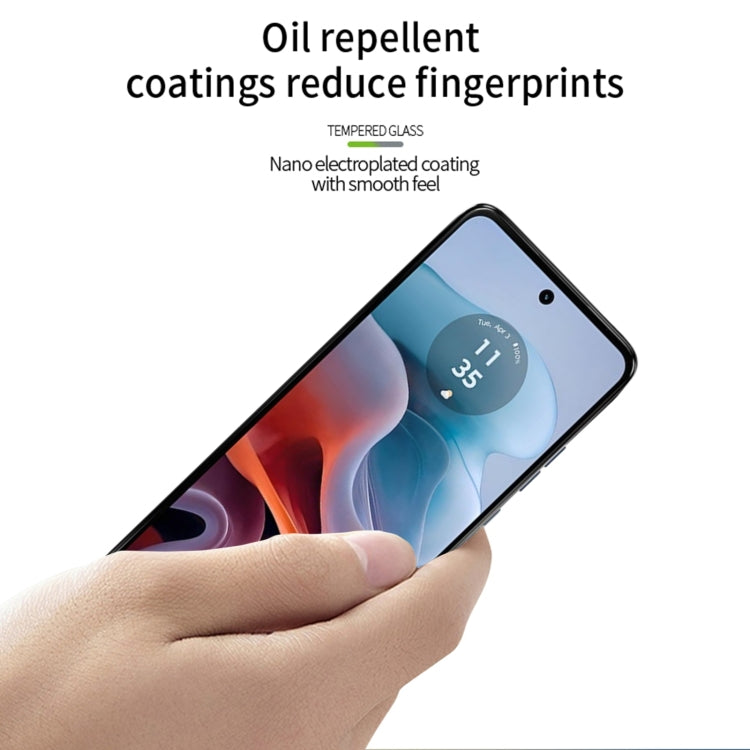 For Motorola Moto G34 MOFI 9H 2.5D Full Screen Tempered Glass Film(Black) - Motorola Tempered Glass by MOFI | Online Shopping South Africa | PMC TechLife | Buy Now Pay Later Mobicred