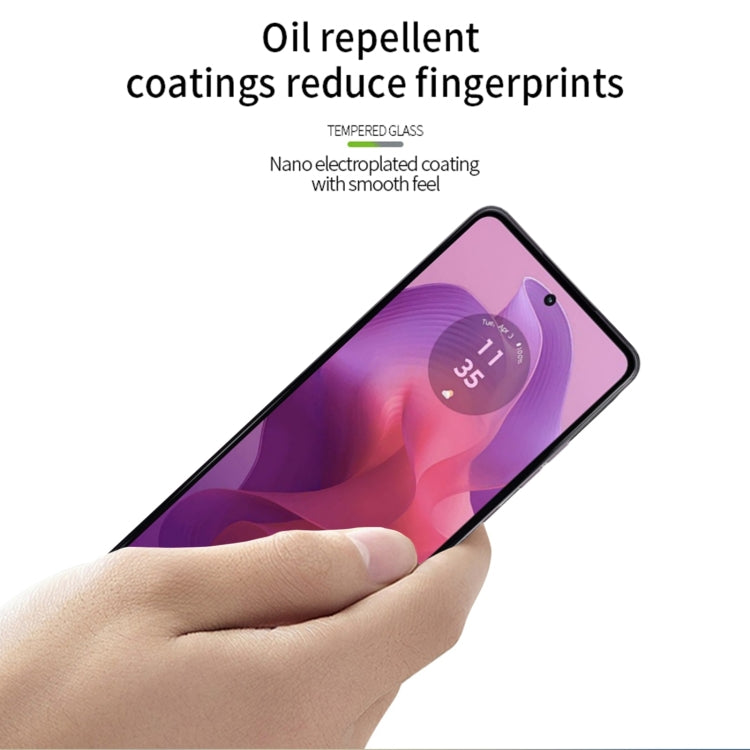 For Motorola Moto G24/G24 Power MOFI 9H 2.5D Full Screen Tempered Glass Film(Black) - Motorola Tempered Glass by MOFI | Online Shopping South Africa | PMC TechLife