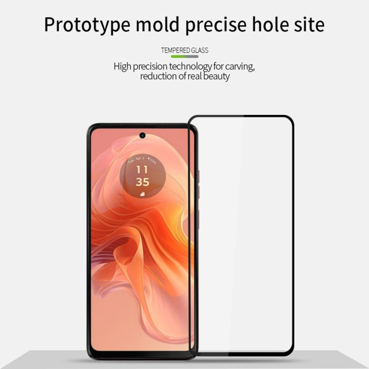 For Motorola Moto G04 MOFI 9H 2.5D Full Screen Tempered Glass Film(Black) - Motorola Tempered Glass by MOFI | Online Shopping South Africa | PMC TechLife