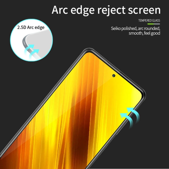 For Huawei Mate 60 MOFI 9H 2.5D Full Screen Tempered Glass Film(Black)