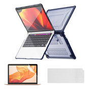 For MacBook Air 13.3 A2179/A2337 ENKAY Hat-Prince 3 in 1 Protective Bracket Case Cover Hard Shell with TPU Keyboard Film / PET Screen Protector, Version:US(Dark Blue)