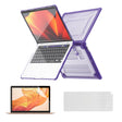 For MacBook Air 13.3 A2179/A2337 ENKAY Hat-Prince 3 in 1 Protective Bracket Case Cover Hard Shell with TPU Keyboard Film / PET Screen Protector, Version:US(Purple) - free shipping - PMC Jewellery - Order now!