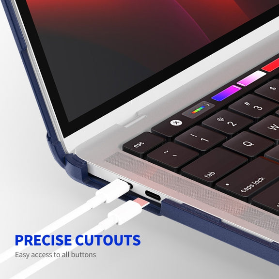 For MacBook Pro 13.3 A2251/A2289/A2338 ENKAY Hat-Prince 3 in 1 Protective Bracket Case Cover Hard Shell with TPU Keyboard Film / PET Screen Protector, Version:US(Purple)