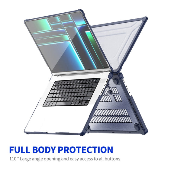 For MacBook Pro 14.2 A2442/A2779 ENKAY Hat-Prince 3 in 1 Protective Bracket Case Cover Hard Shell with TPU Keyboard Film / PET Screen Protector, Version:US(Pink)