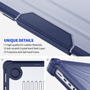 For MacBook Pro 14.2 A2442/A2779 ENKAY Hat-Prince 3 in 1 Protective Bracket Case Cover Hard Shell with TPU Keyboard Film / PET Screen Protector, Version:US(Light Blue)