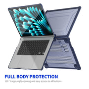 For MacBook Air 15.3 A2941 ENKAY Hat-Prince 3 in 1 Protective Bracket Case Cover Hard Shell with TPU Keyboard Film / PET Screen Protector, Version:US(Light Blue)