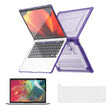 For MacBook Pro 13.3 A2251/A2289/A2338 ENKAY Hat-Prince 3 in 1 Protective Bracket Case Cover Hard Shell with TPU Keyboard Film / PET Screen Protector, Version:EU(Purple) - free shipping - PMC Jewellery - Order now!