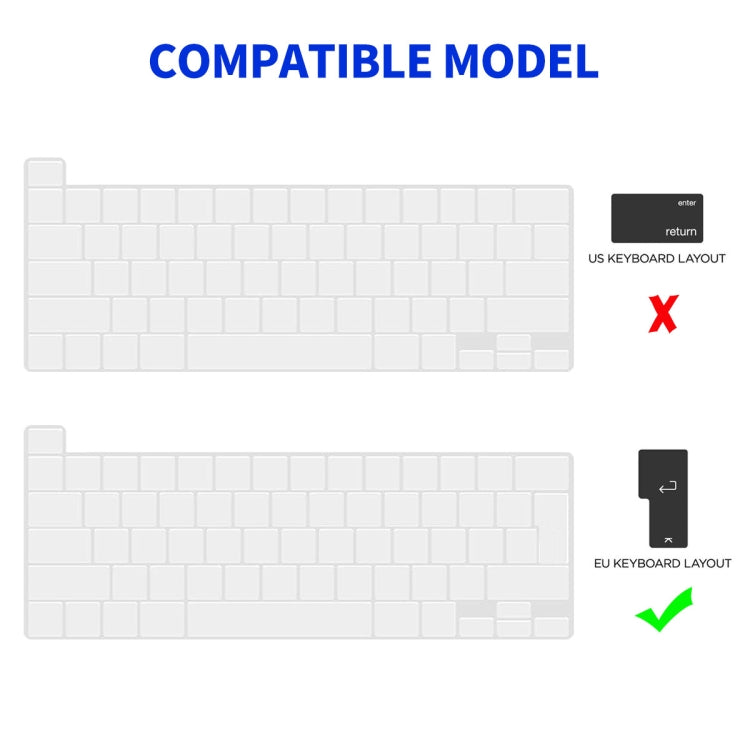 For MacBook Pro 13.3 A2251/A2289/A2338 ENKAY Hat-Prince 3 in 1 Protective Bracket Case Cover Hard Shell with TPU Keyboard Film / PET Screen Protector, Version:EU(Light Blue) - free shipping - PMC Jewellery - Order now!