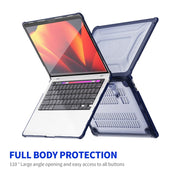 For MacBook Pro 13.3 A2251/A2289/A2338 ENKAY Hat-Prince 3 in 1 Protective Bracket Case Cover Hard Shell with TPU Keyboard Film / PET Screen Protector, Version:EU(Purple)