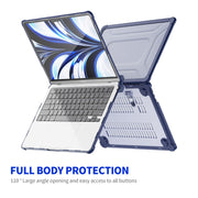 For MacBook Air 13.6 2022/2024  A2681 (M2) / A3113  (M3) A2681 ENKAY Hat-Prince 3 in 1 Protective Bracket Case Cover Hard Shell with TPU Keyboard Film / PET Screen Protector, Version:EU(Pink)