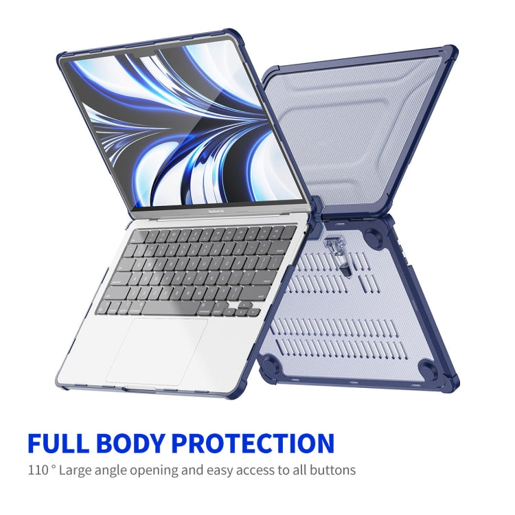 For MacBook Air 13.6 2022/2024  A2681 (M2) / A3113  (M3) A2681 ENKAY Hat-Prince 3 in 1 Protective Bracket Case Cover Hard Shell with TPU Keyboard Film / PET Screen Protector, Version:EU(Pink)