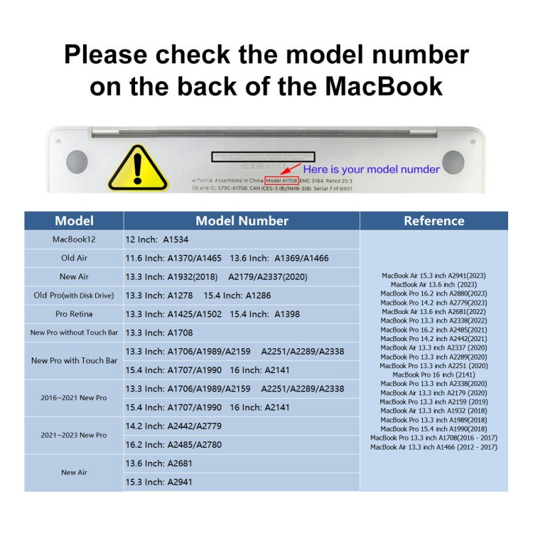 For MacBook Air 15.3 A2941/M3 2024 A3114 ENKAY Hat-Prince 3 in 1 Protective Bracket Case Cover Hard Shell with TPU Keyboard Film / PET Screen Protector, Version:EU(Dark Blue) - free shipping - PMC Jewellery - Order now!