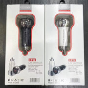YSY-310PD 38W PD20W USB-C + QC3.0 18W USB Dual Port Fast Car Charger(White)