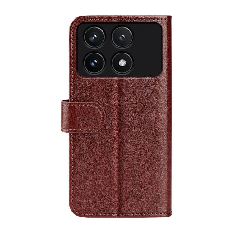 For Xiaomi Redmi K70 R64 Texture Horizontal Flip Leather Phone Case(Brown) - free shipping - PMC Jewellery - Order now!