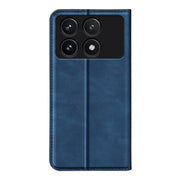 For Xiaomi Redmi K70 Retro-skin Magnetic Suction Leather Phone Case(Dark Blue)