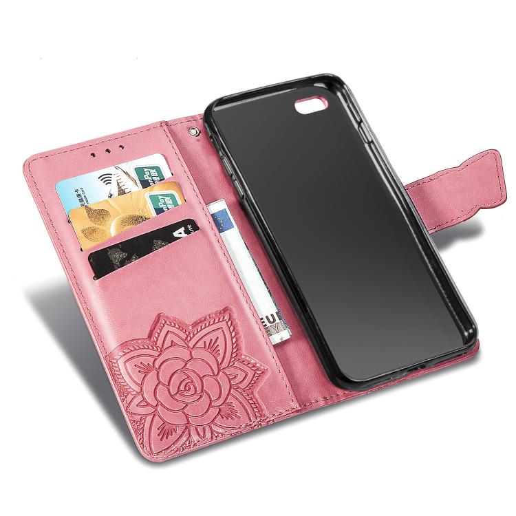 For iPhone 16e Butterfly Love Flower Embossed Leather Phone Case(Pink) - iPhone 16e Cases by PMC TechLife | Online Shopping South Africa | PMC TechLife | Buy Now Pay Later Mobicred