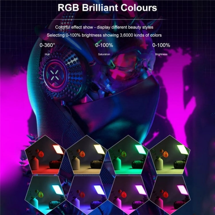 VLOGLITE PAD192RGB For DSLR Camera Gopro LED Camera Fill Light RGB Full Color Photography Lighting - free shipping - PMC Jewellery - Order now!