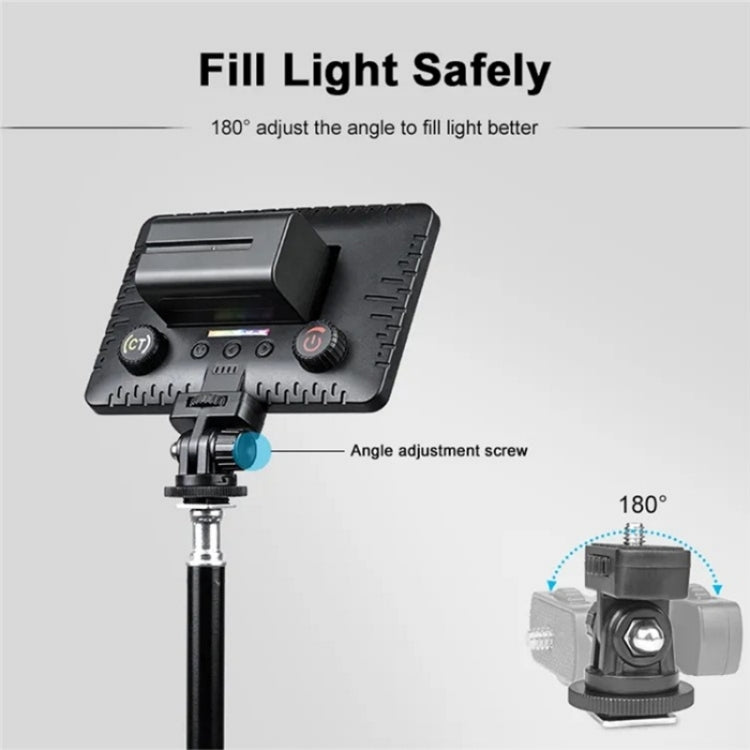 VLOGLITE PAD192RGB For DSLR Camera Gopro LED Camera Fill Light RGB Full Color Photography Lighting - free shipping - PMC Jewellery - Order now!