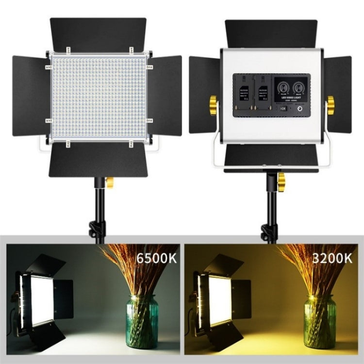 VLOGLITE W660S For Video Film Recording 3200-5600K Lighting LED Video Light with Tripod, Plug:US Plug
