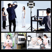 VLOGLITE W660S For Video Film Recording 3200-5600K Lighting LED Video Light with Tripod, Plug:US Plug