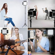VLOGLITE W660S For Video Film Recording 3200-5600K Lighting LED Video Light with Tripod, Plug:US Plug