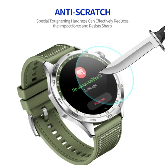 For Huawei Watch GT 4 46mm 10pcs ENKAY Hat-Prince 0.2mm 9H Tempered Glass Screen Protector Watch Film
