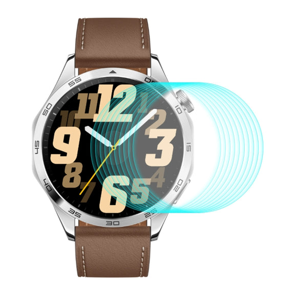 For Huawei Watch GT 4 46mm 10pcs ENKAY Hat-Prince 0.2mm 9H Tempered Glass Screen Protector Watch Film