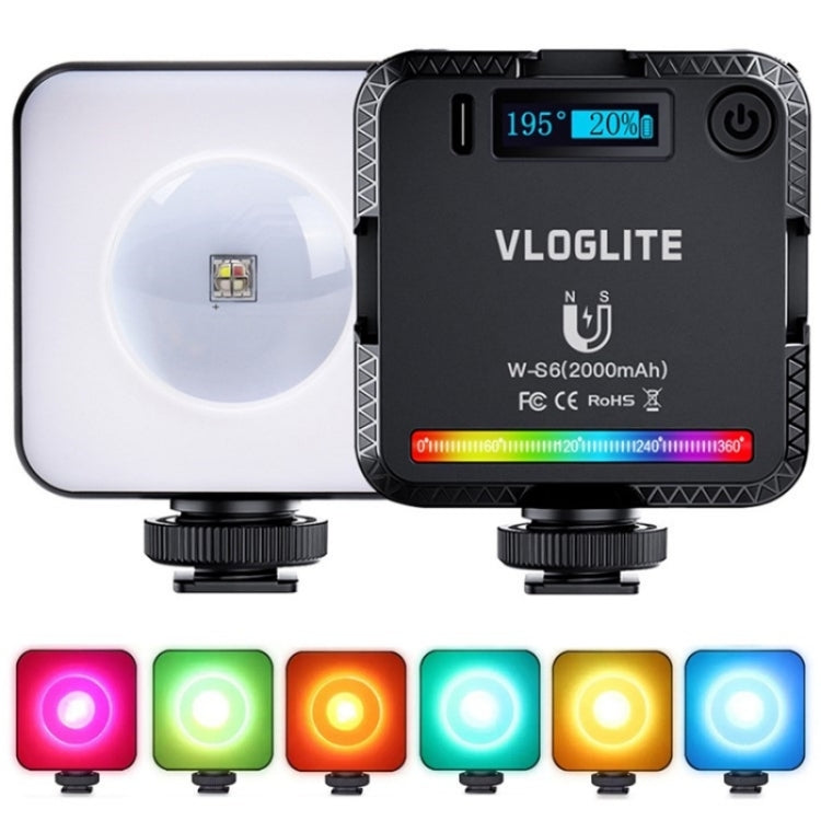 VLOGLITE W-S6 Magnetic Mini Full Color RGB LED Camera Light Sunset Atmosphere Lamp - free shipping - PMC Jewellery - Order now!