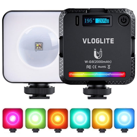 VLOGLITE W-S6 Magnetic Mini Full Color RGB LED Camera Light Sunset Atmosphere Lamp - free shipping - PMC Jewellery - Order now!