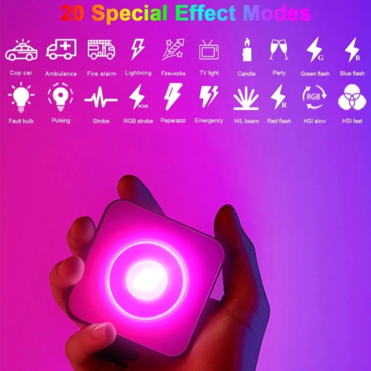 VLOGLITE W-S6 Magnetic Mini Full Color RGB LED Camera Light Sunset Atmosphere Lamp - free shipping - PMC Jewellery - Order now!
