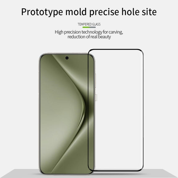 For Huawei Pura 70 Pro /70 Pro+ / 70 Ultra MOFI 9H 3D Hot Bending Tempered Glass Film(Black)