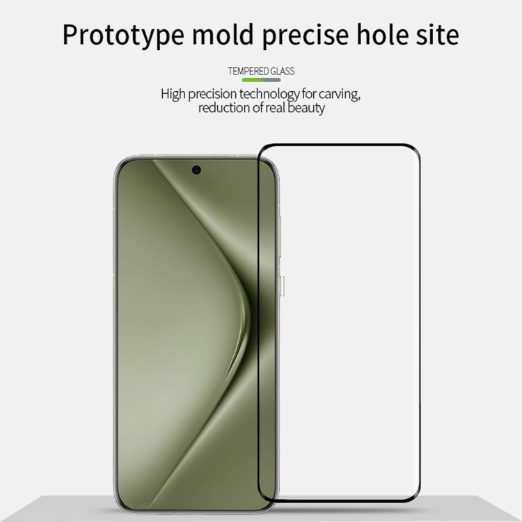 For Huawei Pura 70 Pro /70 Pro+ / 70 Ultra MOFI 9H 3D Hot Bending Tempered Glass Film(Black)