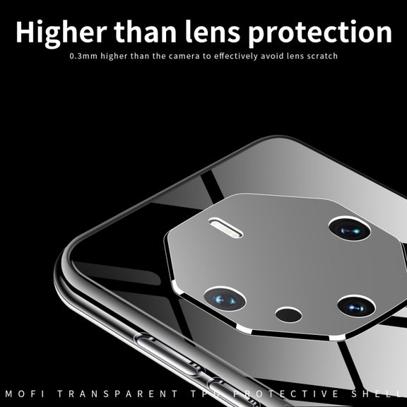 For Huawei Mate 60 RS Ultimate MOFI Ming Series Ultra-thin TPU Phone Case(Transparent)