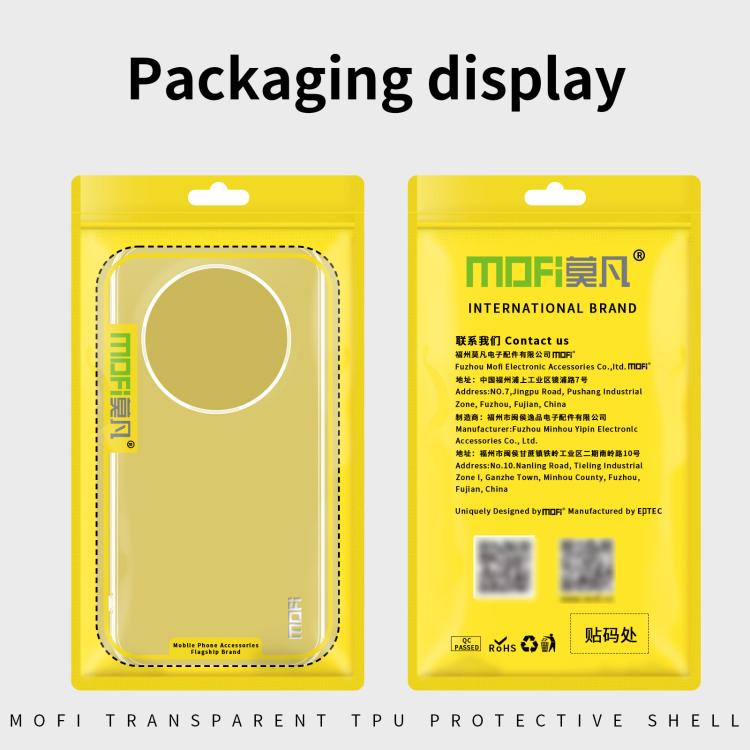 For Huawei Mate 60 RS Ultimate MOFI Ming Series Ultra-thin TPU Phone Case(Transparent)