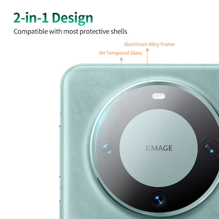 For Huawei Mate 60 Pro / Mate 60 Pro+ ENKAY Hat-Prince 9H Rear Camera Lens Aluminium Alloy Tempered Glass Full Film(Silver) - Huawei Tempered Glass by ENKAY | Online Shopping South Africa | PMC TechLife