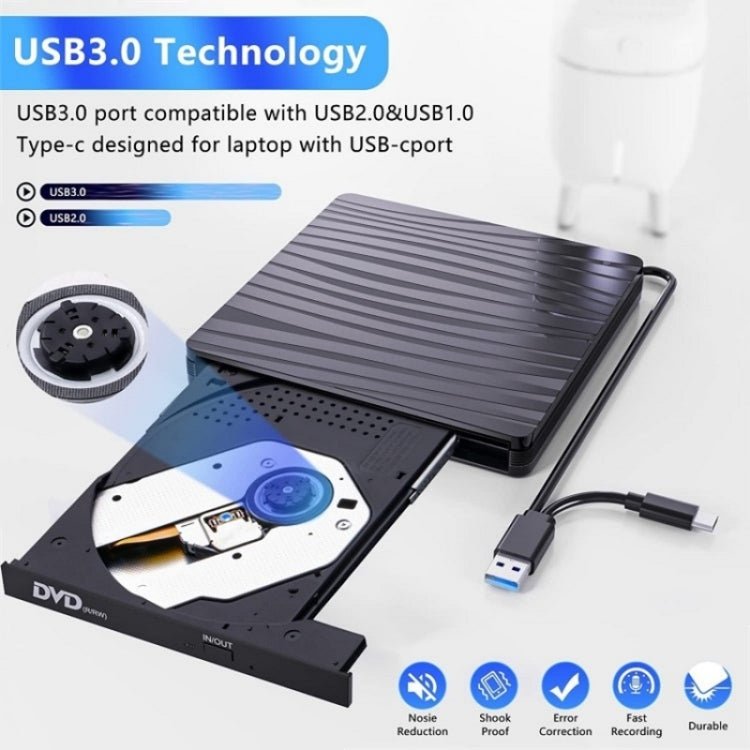 BT689 Portable DVD Burner External Optical Drive CD Player Win10 USB Optical Drive Recorder - free shipping - PMC Jewellery - Order now!