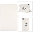 For Redmi Pad SE 11.0 ENKAY Hat-Prince 360 Degree Rotation Litchi Leather Smart Case(White) - free shipping - PMc TechLife - Order now!