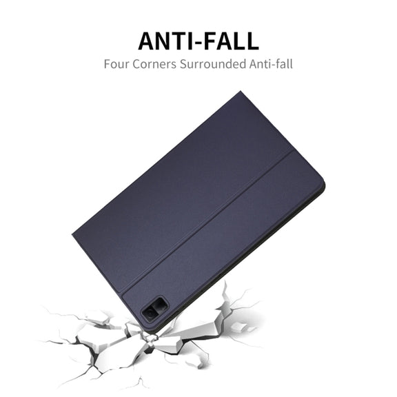 For Redmi Pad SE 11.0 ENKAY Leather Stand Smart Tablet Case(Black)