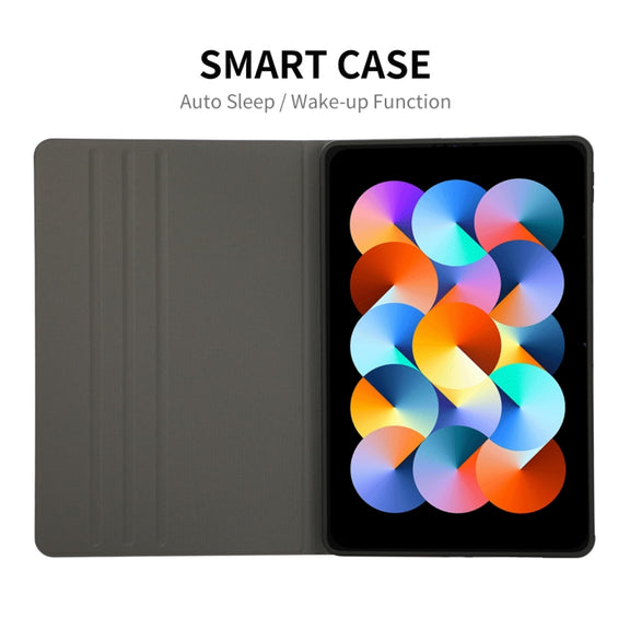 For Redmi Pad SE 11.0 ENKAY Leather Stand Smart Tablet Case(Purple)