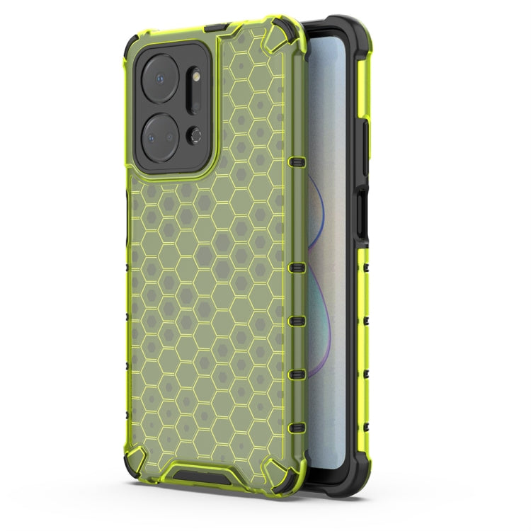 For Honor X7A Shockproof Honeycomb Phone Case(Green) - Honor Cases by PMC TechLife | Online Shopping South Africa | PMC TechLife