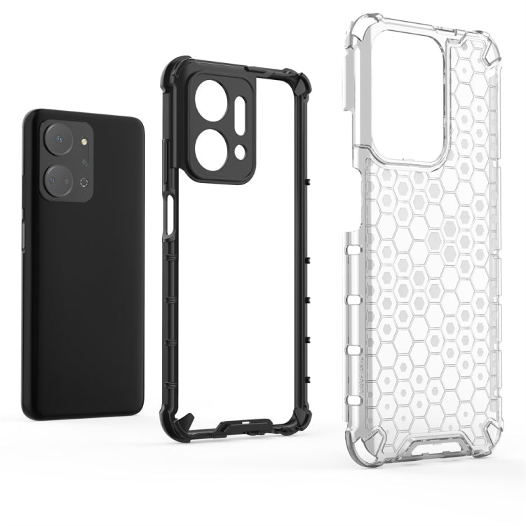 For Honor X7A Shockproof Honeycomb Phone Case(Green) - Honor Cases by PMC TechLife | Online Shopping South Africa | PMC TechLife
