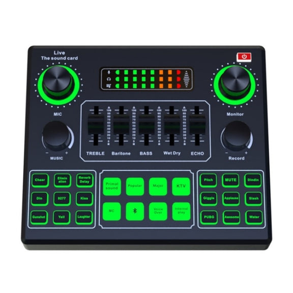 V9SJ Multifunctional Live Sound Card External Audio Mixer