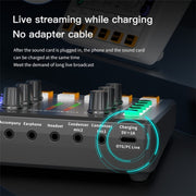 BM800 Live Sound Card with Condenser Microphone Kit(Black)