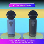 K1 Handheld Bluetooth Microphone Support Mobile Phone Connection(Purple)