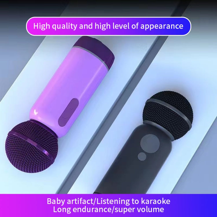 K1 Handheld Bluetooth Microphone Support Mobile Phone Connection(Purple)